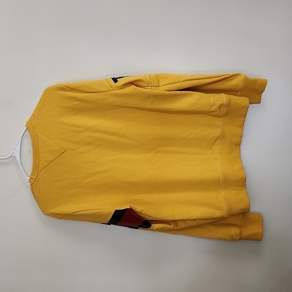 Tommy Hilfiger yellow long sleeve crewneck sweatshirt lightweight, size medium - Picture 10 of 10